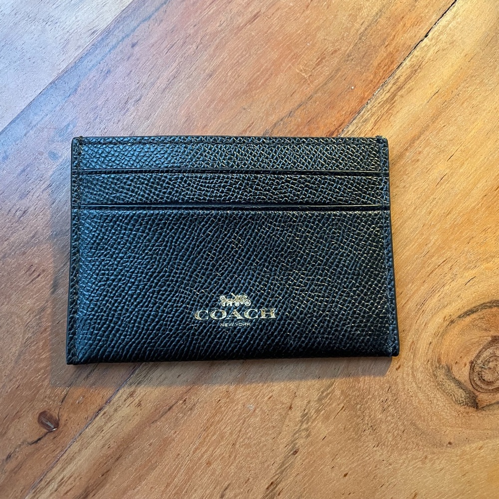 Black Coach Card Case